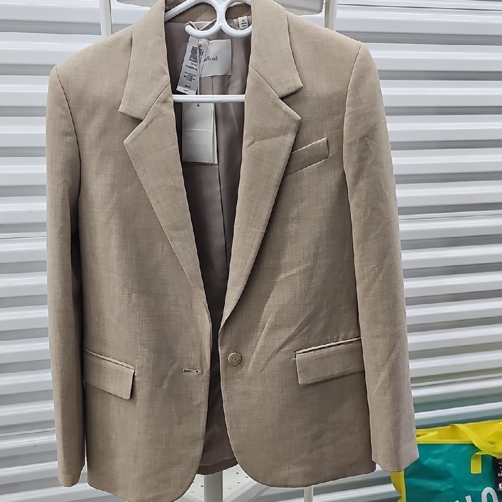 Wilfred Generation Blazer In Heather Oat Beige